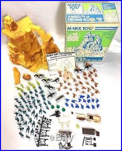 Vintage 1975 MARX Ambush At Falling Rock #3423 Play Set Complete With Extras