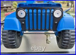 Vintage 1975 Marx 12 Johnny West Doll Camping Set Mountain Masher Jeep Only