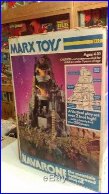 Vintage 1975 Marx Navarone Mountain Battleground Play Set #3412 Boxed 97% Comp