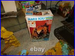 Vintage 1975 Marx Playset 3414 Prehistoric Mountain W / Original Box Rare