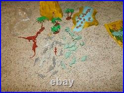 Vintage 1975 Marx Playset 3414 Prehistoric Mountain W / Original Box Rare