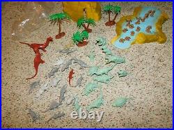 Vintage 1975 Marx Playset 3414 Prehistoric Mountain W / Original Box Rare