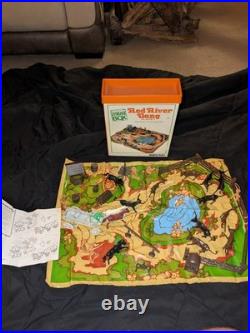 Vintage 1977 MARX Red River Gang Playset Rare Model 8651 Looks Like Most Is Here