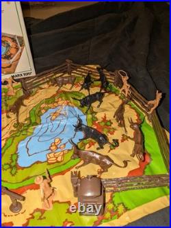 Vintage 1977 MARX Red River Gang Playset Rare Model 8651 Looks Like Most Is Here