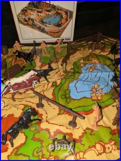 Vintage 1977 MARX Red River Gang Playset Rare Model 8651 Looks Like Most Is Here