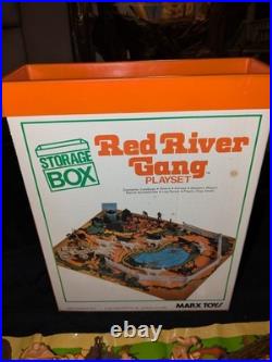 Vintage 1977 MARX Red River Gang Playset Rare Model 8651 Looks Like Most Is Here
