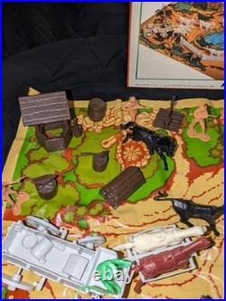 Vintage 1977 MARX Red River Gang Playset Rare Model 8651 Looks Like Most Is Here