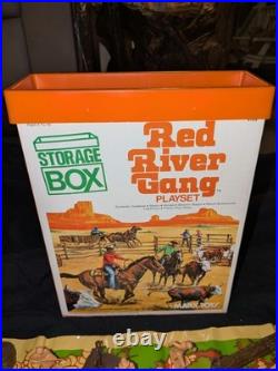 Vintage 1977 MARX Red River Gang Playset Rare Model 8651 Looks Like Most Is Here