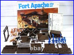 Vintage 1977 Marx Toys Fort Apache Playset in Original Box Incomplete