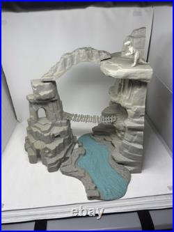 Vintage 1977 Marx Toys Giant Prehistoric Mountain Play Set