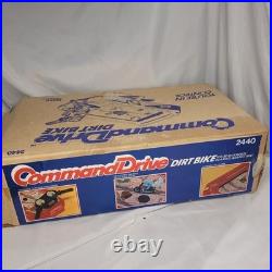 Vintage 1978 Marx 2440 Command Drive Dirt Bike Motorcycle Race Against Time