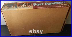 Vintage 1978 Marx 54mm Fort Apache playset 4202 plastic fort & toy soldiers box