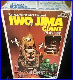 Vintage 1979 Marx Iwo Jima Giant Playset Complete with Instructions Original Box