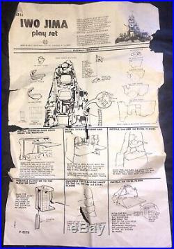 Vintage 1979 Marx Iwo Jima Giant Playset Complete with Instructions Original Box