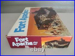 Vintage 2x MARX Fort Apache #4202 Play Set Fort Calvary Indians Cowboys Horses
