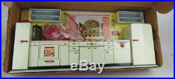 Vintage 50's Louis Marx Complete Modern Kitchen Set With Original Box