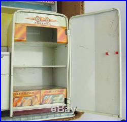 Vintage 50's Louis Marx Complete Modern Kitchen Set With Original Box