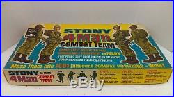 Vintage 60's Marx Stoney 4-Man Combat Team MIB (Sealed Contents) Beautiful L@@K