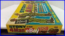 Vintage 60's Marx Stoney 4-Man Combat Team MIB (Sealed Contents) Beautiful L@@K