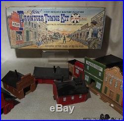 Vintage'60s Huge Lot Marx Western Playset Figures & Blackman Town HO Miniature