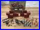 Vintage 60s Marx Fort Apache Playset No 3681 Soldiers Cowboys Indians Accesories