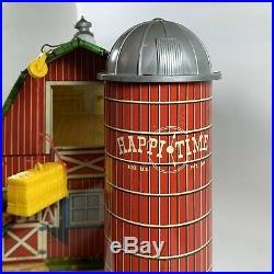 Vintage 60s Marx Sears Happi Time Barn Farm with People, Animals, Fences, Plants