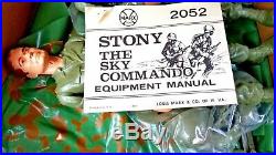Vintage 60s Marx Stony 4-Man Combat Team GI Poseable Action Soldier Play Set
