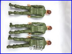 Vintage 60s Marx Stony 4-Man Combat Team GI Poseable Action Soldier Play Set