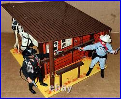 Vintage 70's Marx/Gabriel Lone Ranger HORSE STABLES Sio Action Figure Playset