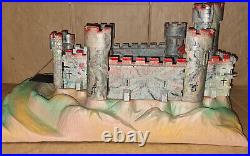 Vintage 70's Timpo Medieval Knights Castle on Rock like Marx Elastolin Britains