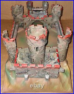 Vintage 70's Timpo Medieval Knights Castle on Rock like Marx Elastolin Britains