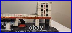 Vintage Allstate Tin Metal Car Service Station Elevator by Marx USA See Pics