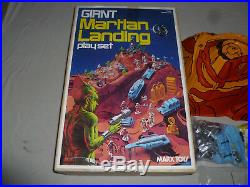 Vintage Boxed Marx Giant Martian Landing Play Set Complete Rare 1977 Alien Space