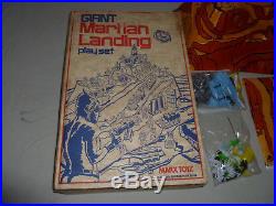 Vintage Boxed Marx Giant Martian Landing Play Set Complete Rare 1977 Alien Space