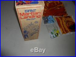 Vintage Boxed Marx Giant Martian Landing Play Set Complete Rare 1977 Alien Space