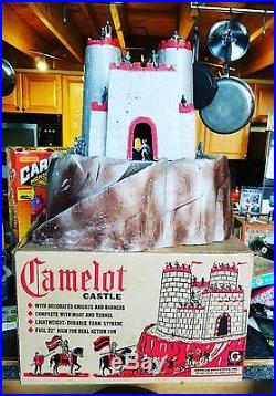 Vintage Camelot Caslte Marx Knights Box Gotham Ind. Styrene Playset