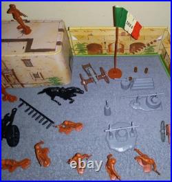Vintage Davy Crocket 82 Piece Remember The Alamo Fort Play Set By Marx