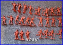 Vintage Davy Crocket 82 Piece Remember The Alamo Fort Play Set By Marx