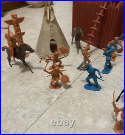 Vintage Fort Apache Playset By Marx U. S. Calvary Supply 90% Complete, No Box