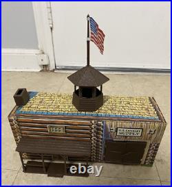 Vintage Fort Apache Playset By Marx U. S. Calvary Supply 90% Complete, No Box