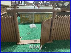 Vintage Fort Apache Stockade Play Set By Marx Toys Original Metal Headquarters