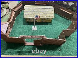 Vintage Fort Apache Stockade Play Set By Marx Toys Original Metal Headquarters