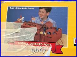 Vintage Fort Apache Western Play Set Marx Toy Street Plastic Figures Horses Bldg