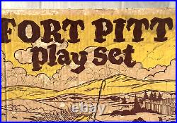 Vintage Htf Marx 1959 Fort Pitt Playset R3741 Original Box Incomplete Parts Only