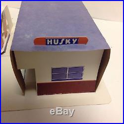 Vintage Husky gas and oil Marx service/ gas station giveaway play set RARE