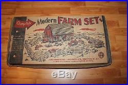 Vintage LOUIS MARX & Co. Modern Farm Play Set in Original Box Never assembled