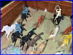 Vintage LOUIS MARX Fort Apache Carry-All Action Playset with Accessories 1968