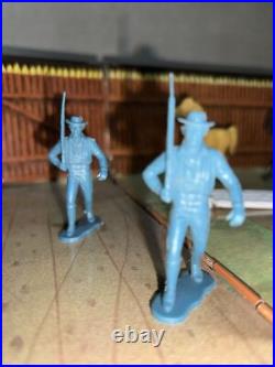 Vintage LOUIS MARX Fort Apache Carry-All Action Playset with Accessories 1968
