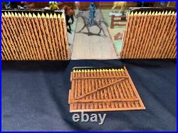 Vintage LOUIS MARX Fort Apache Carry-All Action Playset with Accessories 1968