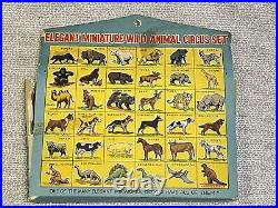 Vintage Linemar Marx Elegant Miniatures Wild Animal Circus Set Original Package